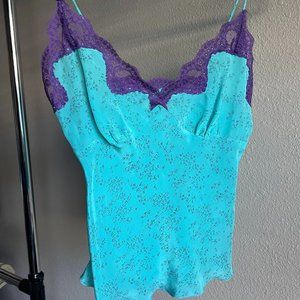 FUNKY VINTAGE Y2K SAMANTHA CHANG SLIP TOP